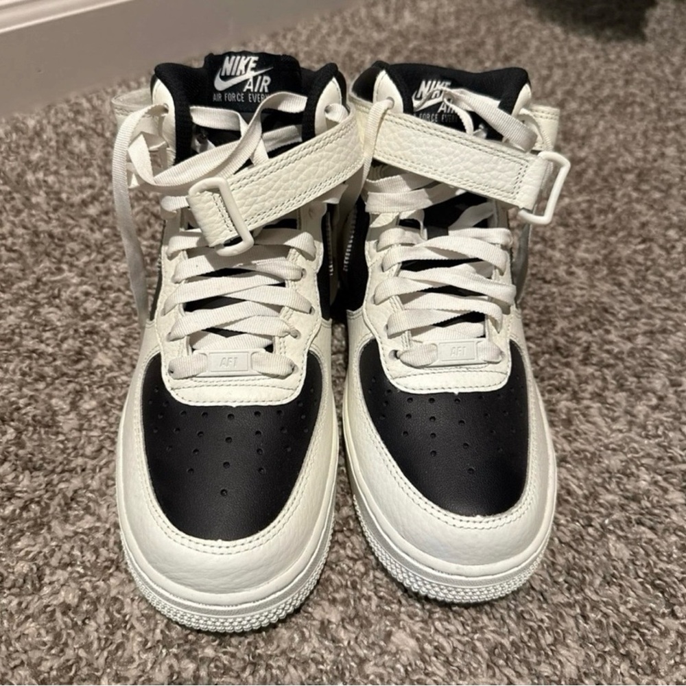 Nike Black and White High-Top Sneakers